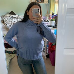 Baby blue turtle neck sweater